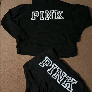 Victoria's Secret Black Pants & Jumpsuit Set